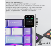 Ajazz AK650 Dream Weaver Switch Purple White Blue RGB z ekanem - 1536354 - zdjęcie 9